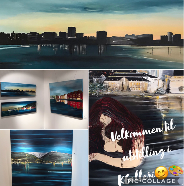 Noen av bildene fra utstilling i KAGalleri i Bergen sommeren 2019!